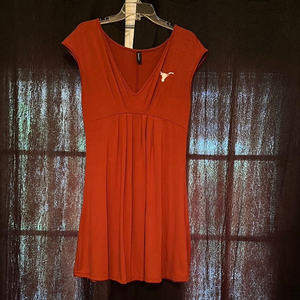 Blued Burnt Orange Texas Longhorns Dress
